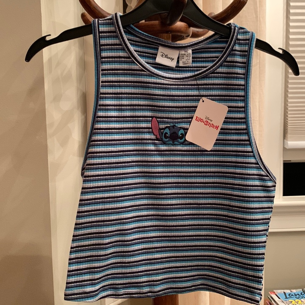 Primark Disney Stitch Cropped Tank Top